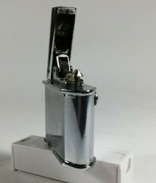 Scintilla - Italian 1940 ' s push button / lever semi - automatic lighter 6