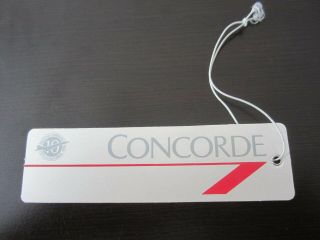 British Airways Concorde Airplane 10th Anniversary Luggage Tag M239 Double Sided