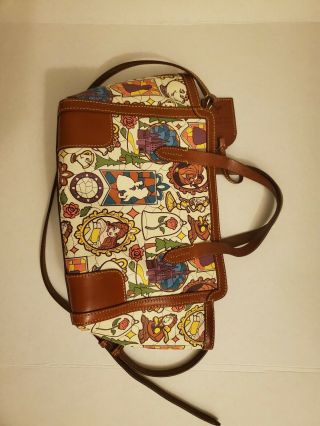 Disney Dooney Bourke Beauty And The Beast Belle Purse Tote Small Bag Rare