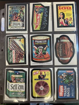 Rare 1975 Topps Wacky Packages 14th Series Tan Complete Set