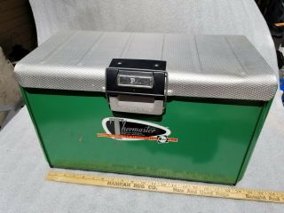 Vintage Thermaster Poloron Ice Chest Cooler W Tray.  20.  5 " X 11 " X 12.  5 "