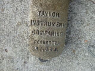 VINTAGE,  ANTIQUE TYCOS AUTOMATIC ALARM THERMOMETER,  TAYLOR INSTRUMENT COMPANIES 4