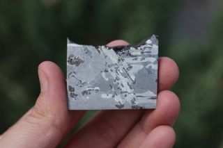 Morasko Meteorite Etched Part Slice 41.  3 Grams
