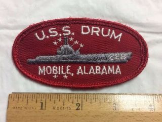 Uss Drum Mobile Alabama Usn Us Navy Ship Patch