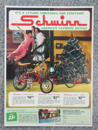 Vintage 1970 Schwinn Orange Krate Stingray Advertisement