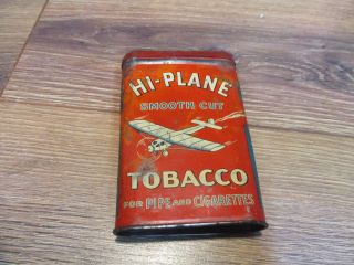 Hi Plane Tobacco Tin Smooth Cut Vertical Upright Pocket Can Larus & Bro Co Usa