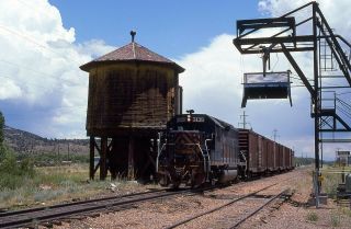 Rio Grande D&rgw Gp40 3135 Action @ South Fork Colo In 1993 Slide