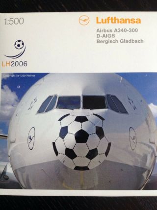 A340 - 300 Lufthansa D - Aigs Football Nose Herpa 1/500
