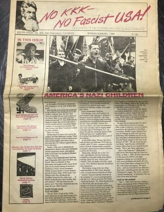 John Brown Anti Clan Committee Newspaper 1989