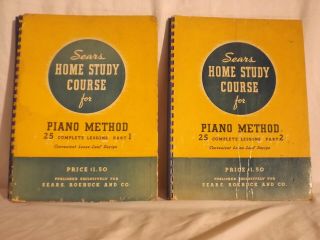 Vintage Home Study Course For Piano Part 1 And 2 From The 30 