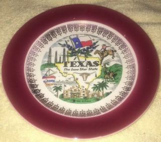 Texas State Rare Homer Laughlin Plate Homer Laughlin China Company $10 Days