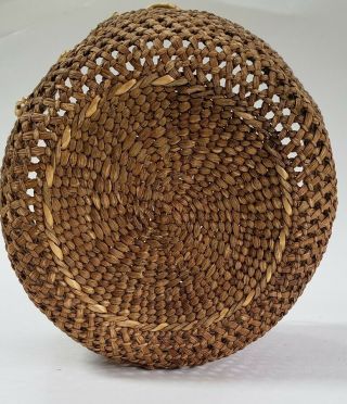 19th C.  Antique Makah Northwest Coast Native American Indian Basket Clam basket 6