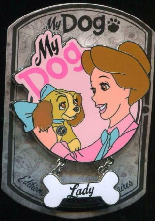 Dlp Dlrp Paris My Dog Lady With Darling Le Disney Pin 117485
