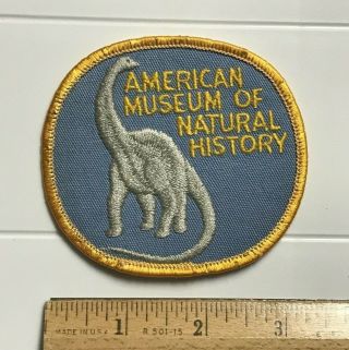 American Museum Of Natural History York City Ny Dinosaur Brontosaurus Patch