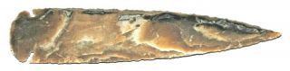 7 " Flint Hand Knapped Agate Stone Arrow Shaped Spear Point S7 " - 11 Agate Spear