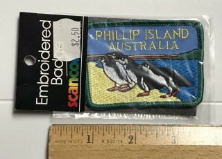 Nip Phillip Island Australia Penguin Parade Summerland Beach Embroidered Patch