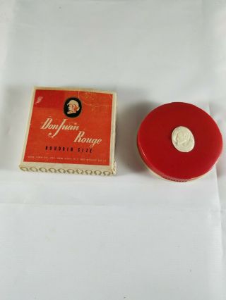 Rare Vintage Collectible Don Juan Rouge Makeup Boudoir Size Trousseau Pink 40 