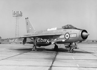 Lightning F.  3 Xp702 1974 Raf Hq Neaf Cyprus Photo Rare