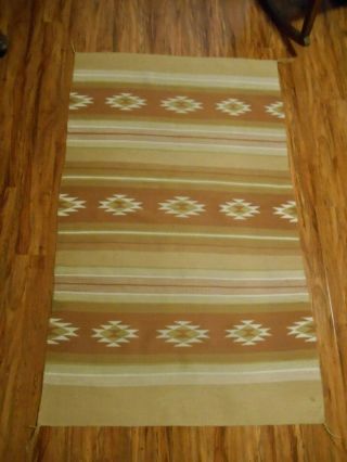 Navajo Blanket / Rug Native American Wide Ruins Blanket / Rug 65 " X 40 "