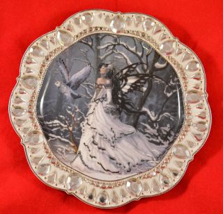 Rare Nene Thomas Crystal Enchantment Plate - Winter Journey.  No A 2046 (59pl3)