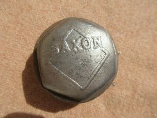 Vintage Antique 20’s 30’s Saxon Threaded Screw - On Hub Cap Hubcap Nut