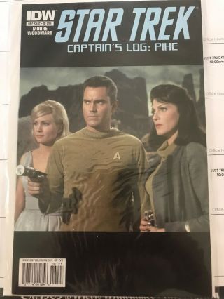 Star Trek Captains Log: Pike Idw Nm Ultra Rare Photo Variant Only One On Ebay