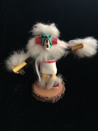 Vintage Native American Katsina Figure Doll Eagle Signed By C