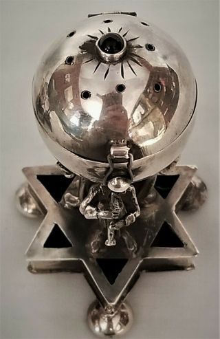 84 silver besamim spice Tower,  Box,  Russian Judaica,  Star David,  KII AA 1894,  3, 6