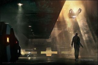 Signed Blade Runner 2049 Art Print - George Hull “wallace Landing” Ed.  Of 150
