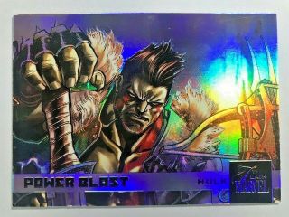 2019 Flair Marvel Power Blast Card Sp - 1:90 Packs Pb - 44 Hulk