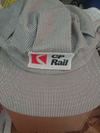 Cp Rail Black And White Railway Engineer Hat Cap