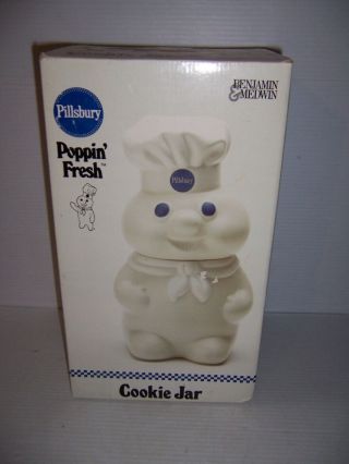Pillsbury Doughboy Cookie Jar 1988 Poppin 
