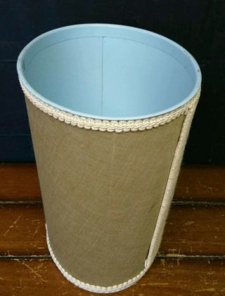 Vintage J.  V Reed Metal Trash Can Waste Basket - Modified 4