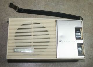 Vintage 1959 - Sony Tr - 84 - Sensitive - 8 Transistor Radio - - W/ Case