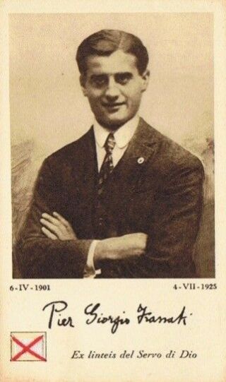 Blessed Pier Giorgio Frassati Holy Card With Relic