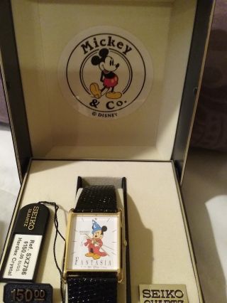 disney vintage seiko sorcerer mickey mouse watch fantasia wristwatch 4