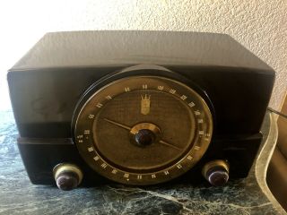 Vintage Zenith Bakelite Am/fm Tube Radio Model G725 -