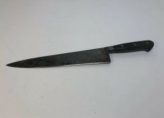 Antique Sabatier Jeune Granti Carbon Steel Chef Knife Made In France Grapes Logo