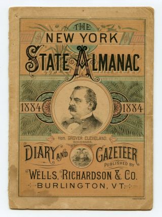 1894 York State Almanac Booklet President Cleveland Medical Remedies