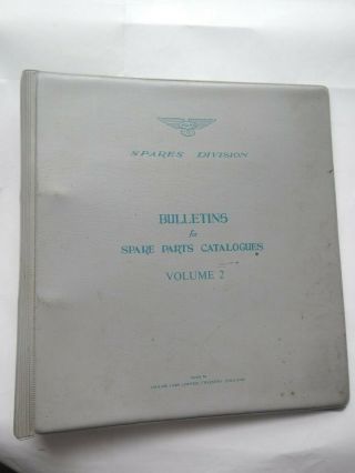 Binder For Jaguar Bulletins For Spare Parts Catalogues Vol.  2