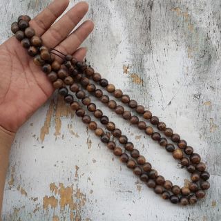 Big 12 Mm Borneo Aetoxylon Agarwood Mala 108 Beads Buddhist Prayer Aloeswood