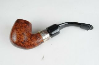 1972 Peterson Deluxe 9s Estate Tobacco Pipe Sterling Band