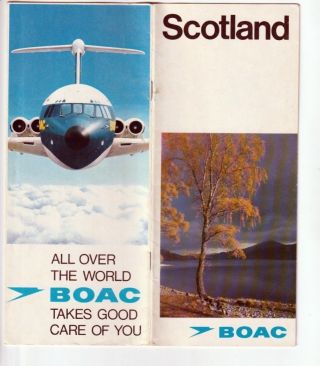 Airline Brochure - Boac - Scotland 1972 32 Pages Uk