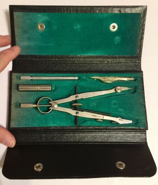 Vintage Nos Compass 1853 Germany In Case Precision Drafting Tool Kit