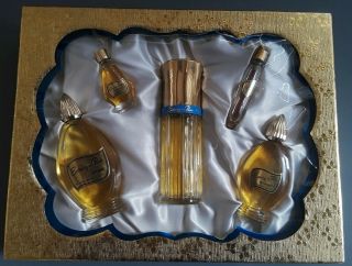 Vintage Evening In Paris Set.  Perfume,  Cologne,  Toilette,  Spray And Vial.