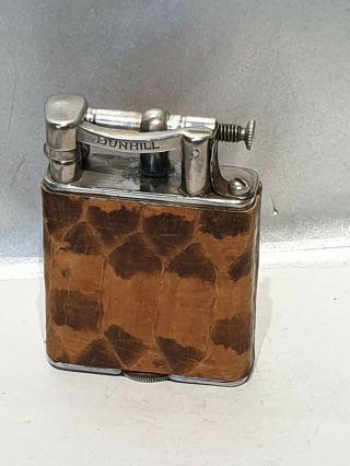 Vintage Snake Skin Dunhill " The " Petrol Lighter