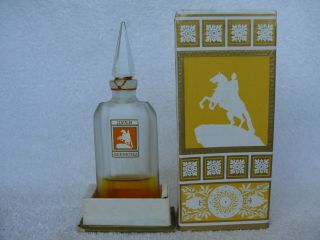 1960s Vintage Russian Ussr Crystal Glass Perfume Bottle - Duhi Leningrad 1946