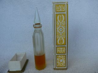 1960s VINTAGE RUSSIAN USSR CRYSTAL GLASS PERFUME BOTTLE - DUHI LENINGRAD 1946 2