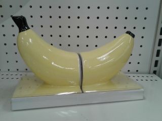 Ceramic Yellow Banana Bookends Set By Re 5 " L X 4.  5 W X 6.  25 H