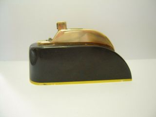 Vintage Thorens brass petrol table lighter,  SEMI - AUTOMATIC LIGHTER - SWISS 2